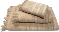 Πετσέτα Le Blanc Πεννιέ Ζακάρ 550gr/m2 PAROS Beige Προσώπου 50x90