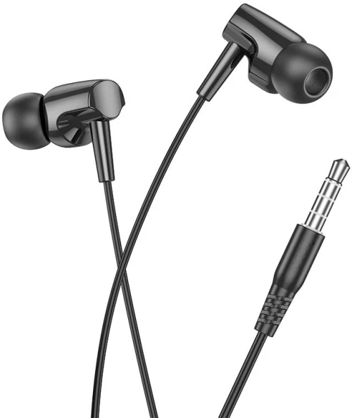 HOCO M112 ΑΚΟΥΣΤΙΚΑ HANDSFREE STORY 3,5mm, ΜΑΥΡΟ
