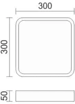 Spotlight ΠΛΑΦΟΝΙΕΡΑ LED 21W 3000K (3207)