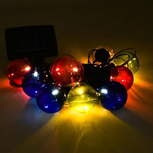 Ηλιακά Λαμπιόνια Γιρλάντα 10τμχ RGB OEM 29567