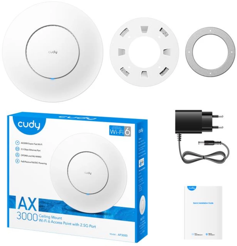 Access Point AX3000 WiFi6 2,5 LAN Cudy AP3000