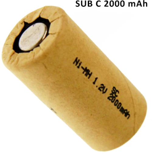 NI MH 2000mAh SUB C ΜΠΑΤΑΡΙΑ ΕΠΑΝΑΦΟΡΤΙΖΟΜΕΝΗ TC BATTERY