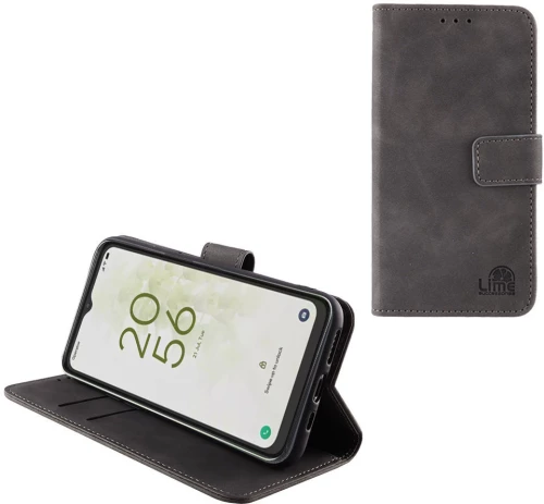 LIME ΘΗΚΗ TCL T771K 40 NXTPAPER 5G 6,6" ESSENTIAL MAGNET BOOK STAND CLIP GREY LIME SUCCESSORIES Γκρι PU Leather
