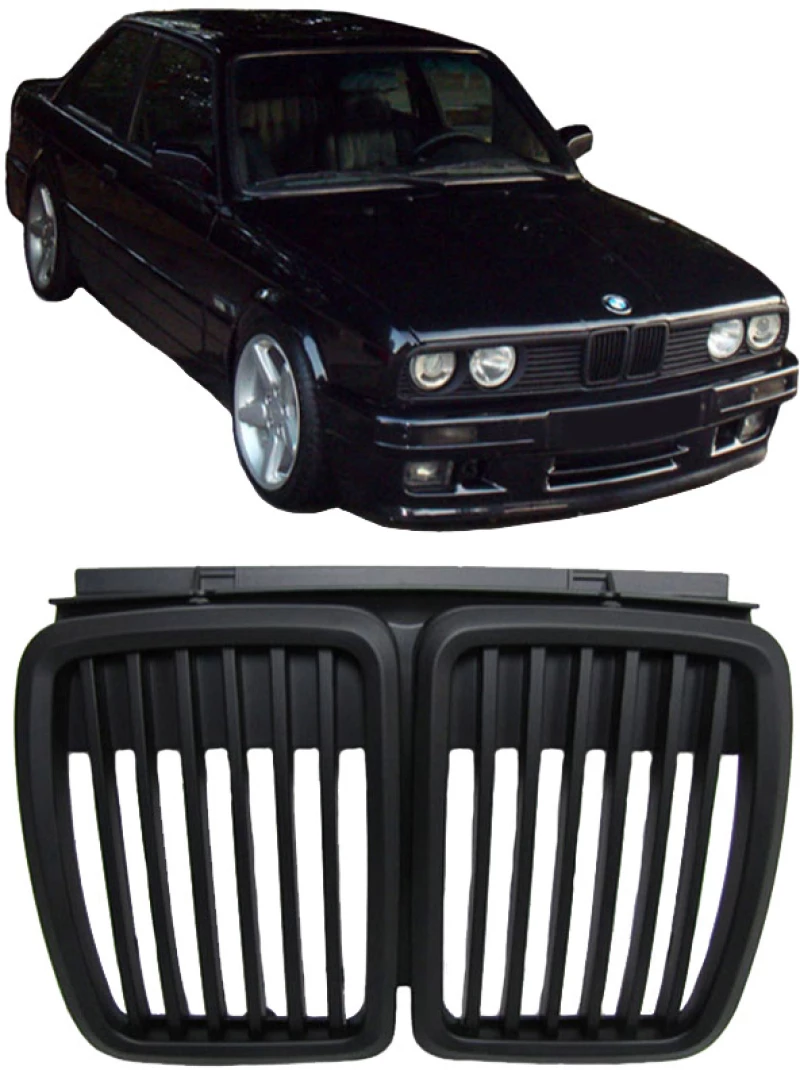 Καρδιές Μάσκας Για Bmw 3 E30 82-94 Μαύρο Ματ 1 Τεμάχιο (CAR0010980)