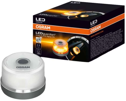 Φάρος Ασφαλείας Αυτοκινήτου Μαγνητικός Osram LEDguardian Road Flare Signal V16 9V 8.3 x 5.7 cm Πορτοκαλί (CAR0025300)