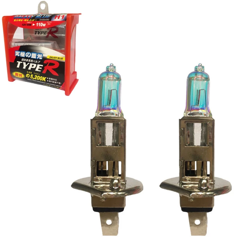 Λάμπες Αλογόνου H1 12V 55w Rainbow Blue Type-R TR-9101B 2 Τεμάχια (CAR0000949)