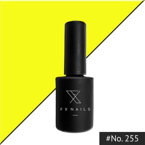 Ημιμόνιμο Βερνίκι AnGel FXnails No255 - Gel Polish 15ml Neon Yellow