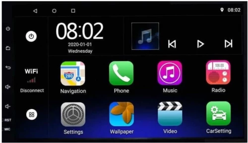 Ηχοσύστημα Αυτοκινήτου 2DIN (Bluetooth/USB/WiFi/GPS) OEM2DIN