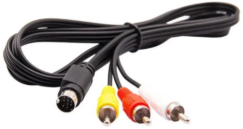 Μετατροπέας Καλώδιο Βίντεο Ήχου 9 Pin σε RCA Αρσενικό για Sega Genesis/MD 2 3 (1.8m) (Μαύρο) (OEM)