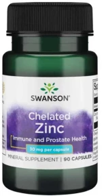 Chelated Zinc Albion 30 mg 90 caps - Swanson