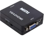 Προσαρμογέας Μετατροπέας VGA & 3.5mm Audio σε HDMI (Μαύρο) (OEM)