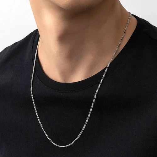 Ατσάλινη Αλυσίδα Λαιμού CH28 Silver