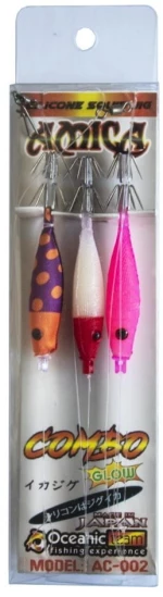 Oceanic Team Amica Combo Silicon Squid Jig 75mm 3pcs