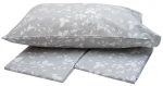 Σετ Σεντόνια Menta Εμπριμέ 040 Grey Μονο (160x250)