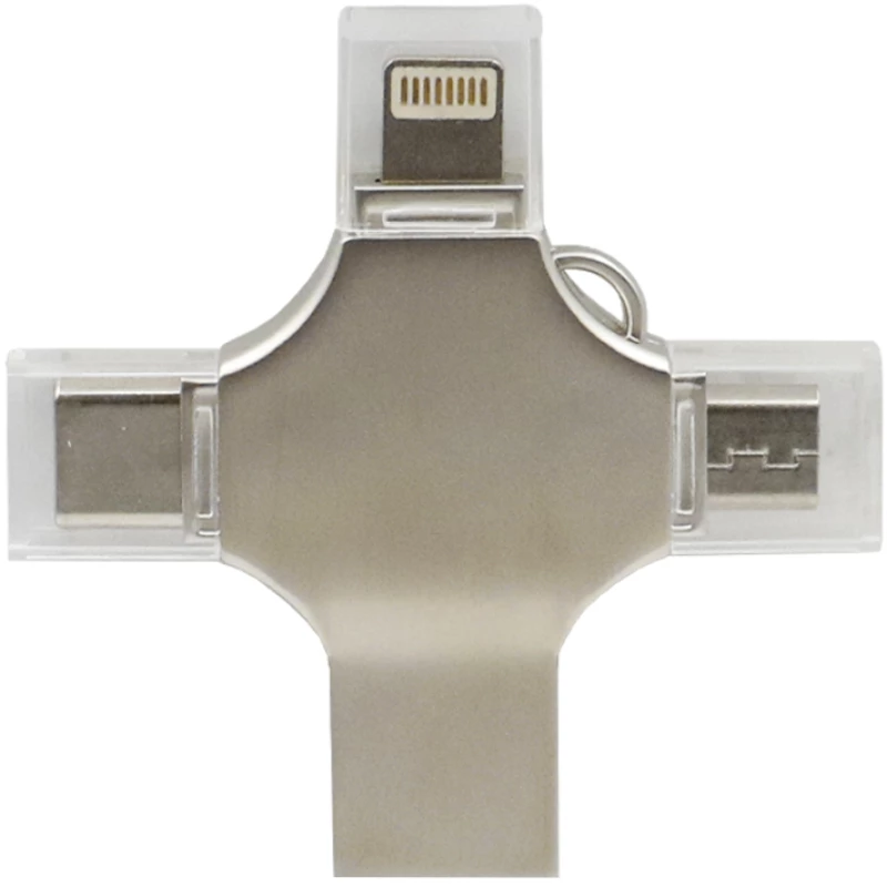 USB Stick 3.0 32GB με Βύσμα USB-A, Type-C, Micro USB και Lightning TR-2026