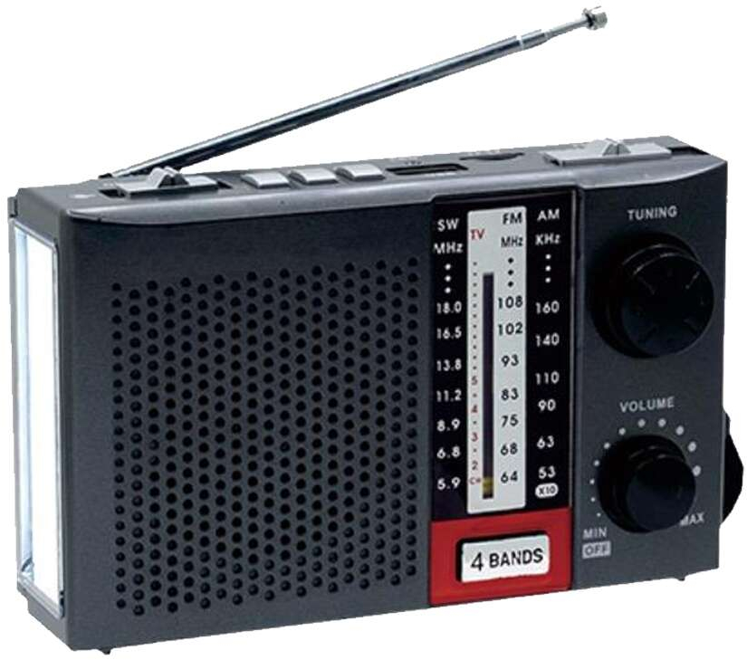 Φορητό Ραδιόφωνο Μπαταρίας με Φακό CMiK MK-938 Γκρι
