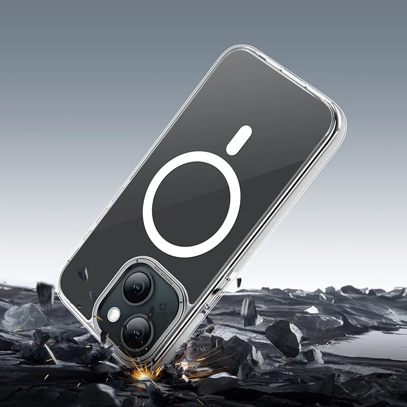 Θήκη Hoco Magnetic Premium Series Anti-Drop Magnetic Mag-charge για Apple iPhone 15 Plus Smoke