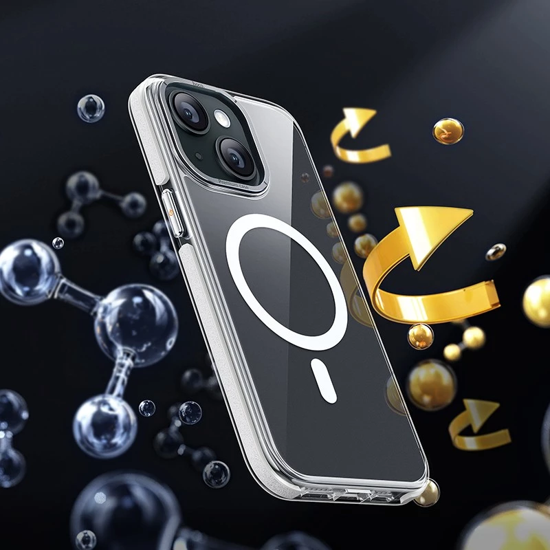 Θήκη Hoco Magnetic Premium Series Anti-Drop Magnetic Mag-charge για Apple iPhone 15 Plus Smoke