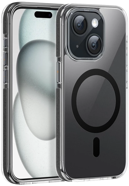 Θήκη Hoco Magnetic Premium Series Anti-Drop Magnetic Mag-charge για Apple iPhone 15 Smoke