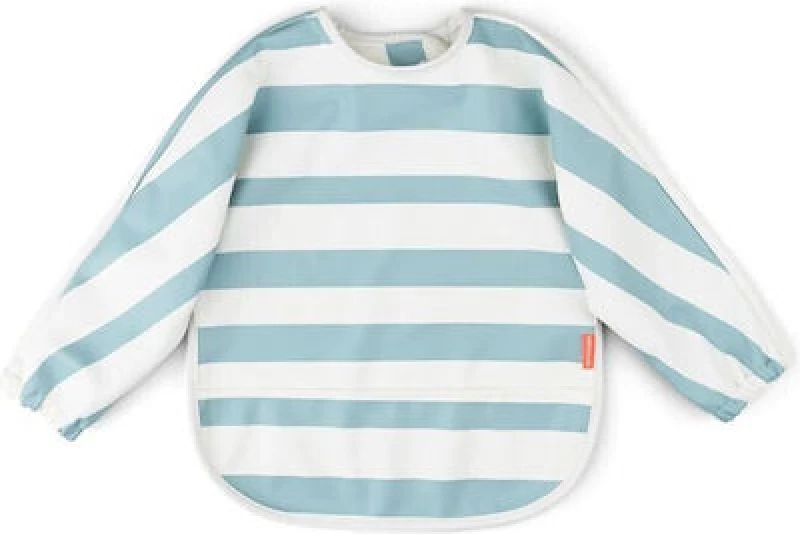 Done By Deer Σαλιάρα Με Μανίκια Stripes Blue BR77664