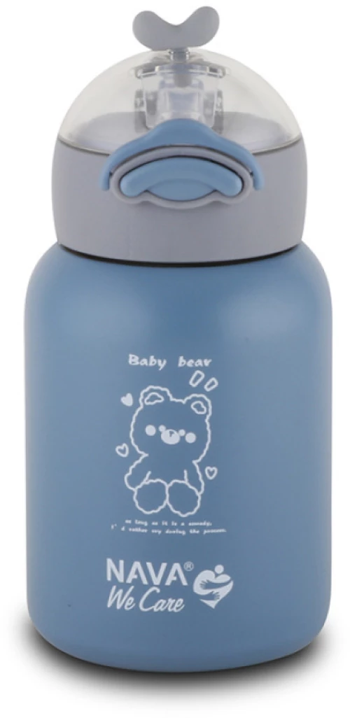 NAVA Θερμός Μπουκάλι Ανοξείδωτο We Care Μπλε 350ml 10-110-002