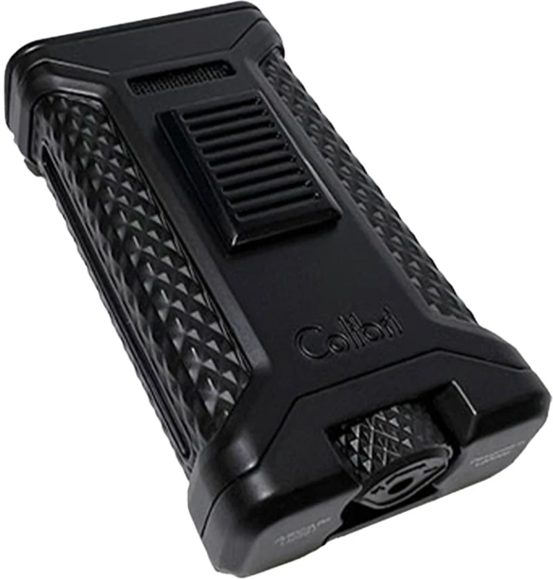 Αναπτήρας με Πουροκόφτη Colibri Ascari Lighter and Cigar Cutter Black