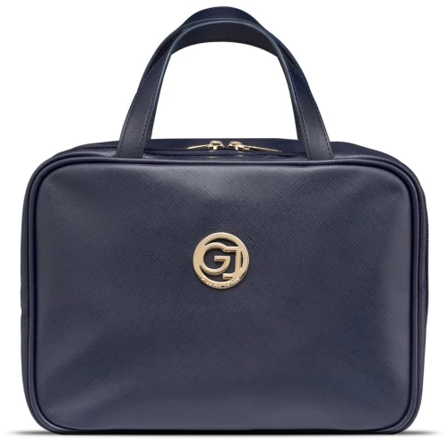 Gillian Jones - Organizer Cosmetic bag w. hangup function - Dark blue PU / Beauty