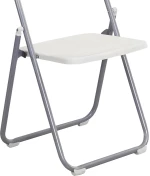 Καρέκλα πτυσσόμενη Daxton pakoworld PP λευκό-ασημί 49x46.5x73.5εκ