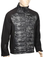 Μπουφάν ελαφρύ δύο υλικών KHAKI/BLACK