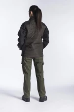 Μπουφάν ελαφρύ δύο υλικών KHAKI/BLACK