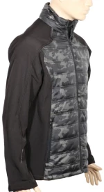 Μπουφάν ελαφρύ δύο υλικών KHAKI/BLACK