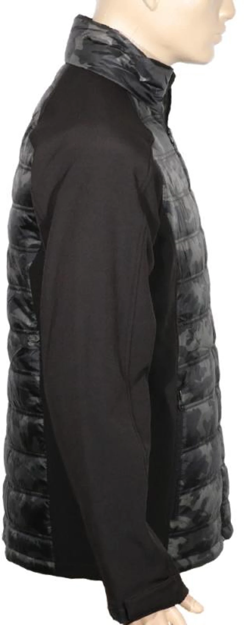 Μπουφάν ελαφρύ δύο υλικών KHAKI/BLACK