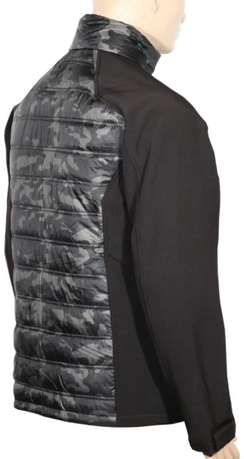 Μπουφάν ελαφρύ δύο υλικών KHAKI/BLACK