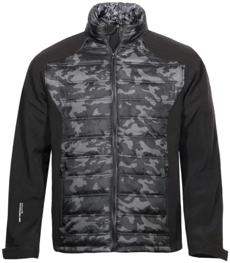 Μπουφάν ελαφρύ δύο υλικών KHAKI/BLACK