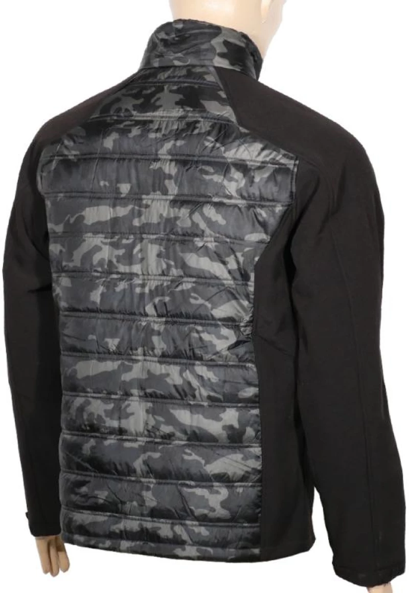 Μπουφάν ελαφρύ δύο υλικών KHAKI/BLACK