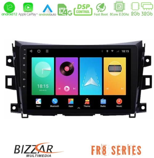 Bizzar FR8 Series Nissan Navara NP300 8core Android13 2+32GB Navigation Multimedia Tablet 9"