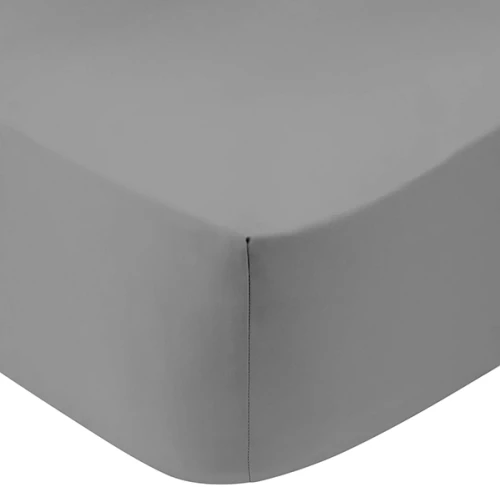 Κατωσέντονο Cotton Feelings με λάστιχο 107 Dark Grey Διπλό (160x200 30)