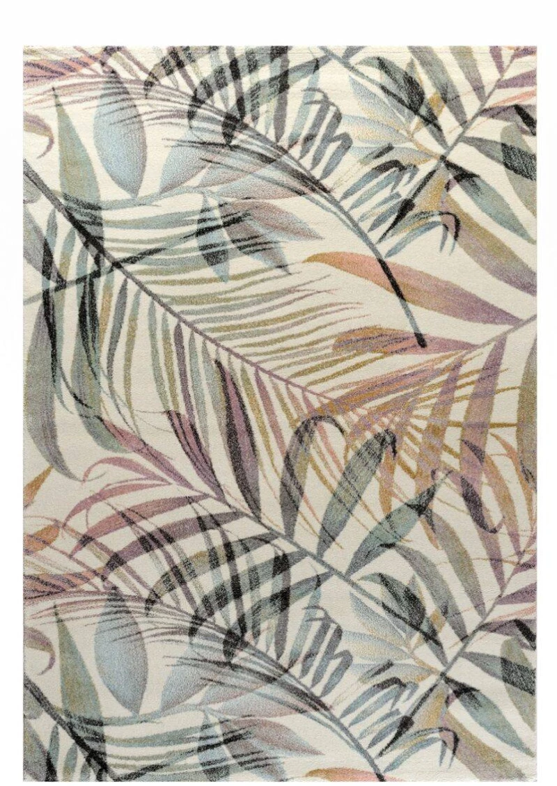 Tzikas Carpets 22373-ΛΕΥΚΟ- ΚΡΕΜ Χαλί FLORAL -133x190cm