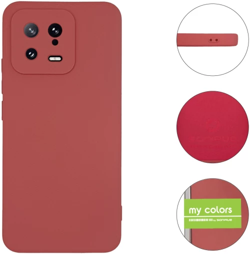 Θήκη Σιλικόνης My Colors Sonique Xiaomi Xiaomi 13 5G Μπορντό Ανοιχτό - Sonique - Μπορντό Ανοιχτό - Xiaomi 13 5G