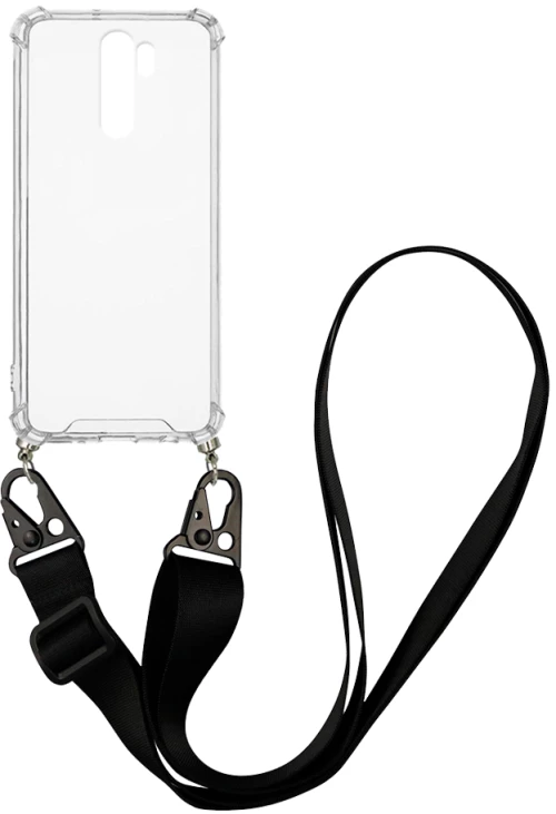 Θήκη Σιλικόνης με Strap Sonique Armor Clear Xiaomi Redmi Note 8 Pro Μαύρο - Sonique - Μαύρο - Redmi Note 8 Pro - Θήκες Πλάτης