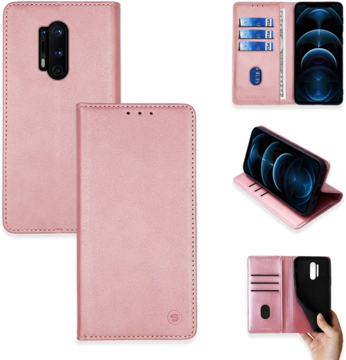 Θήκη Πορτοφόλι Vintage Magnet Wallet Sonique OnePlus 8 Pro Ροζ Χρυσό - Sonique - Ροζ Χρυσό - OnePlus 8 Pro - Θήκη Πορτοφόλι