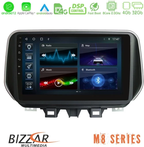 Bizzar M8 Series Hyundai ix35 8core Android13 4+32GB Navigation Multimedia Tablet 10"