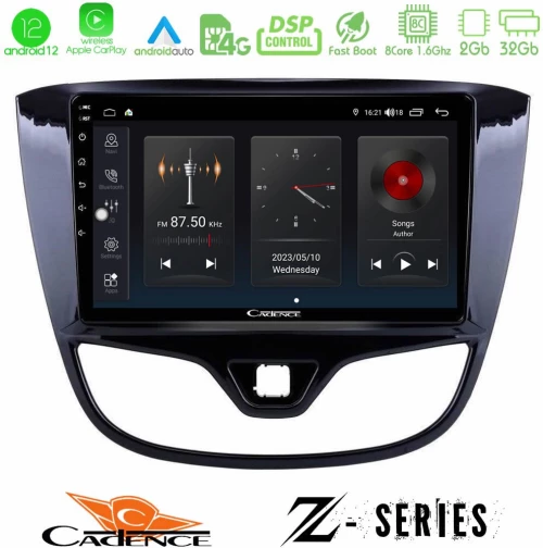 Cadence Z Series Opel Karl 2017-2019 8core Android12 2+32GB Navigation Multimedia Tablet 9"