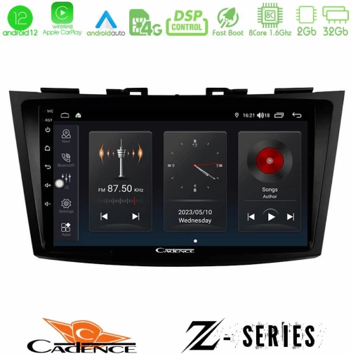 Cadence Z Series Suzuki Swift 2011-2016 8core Android12 2+32GB Navigation Multimedia Tablet 9"