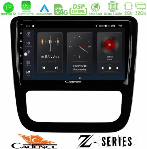 Cadence Z Series VW Scirocco 2008-2014 8Core Android12 2+32GB Navigation Multimedia Tablet 9" (μαύρο γυαλιστερό)