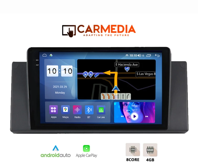 CARMEDIA CM409-13 TABLET 9'' OEM BMW SERIES 5 (E39) 1997-2005 | X5 (E53) 1999-2006