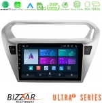 Bizzar Ultra Series Citroën C-Elysée / Peugeot 301 8Core Android13 8+128GB Navigation Multimedia Tablet 9"