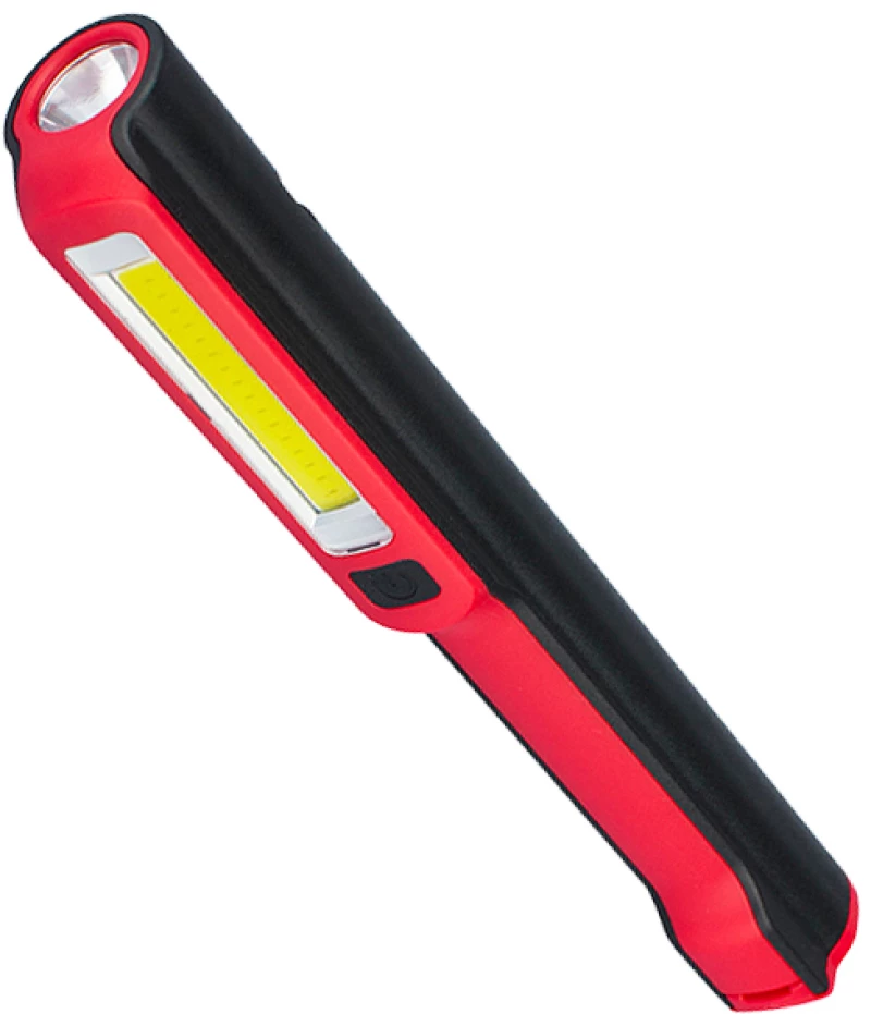 Φορητός Φακός PEN COB LED Κόκκινο Χρώμα GloboStar 07007