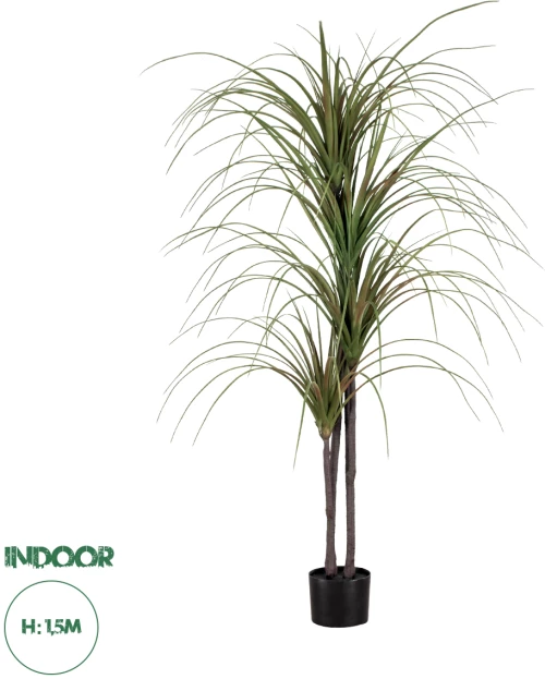 GloboStar® Artificial Garden DRAGON BLOOD TREE 20015 Τεχνητό Διακοσμητικό Φυτό Δράκαινα Υ150cm