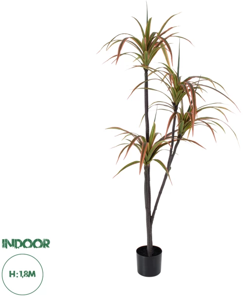 GloboStar® Artificial Garden DRAGON BLOOD TREE 20372 Τεχνητό Διακοσμητικό Φυτό Δράκαινα Υ180cm
